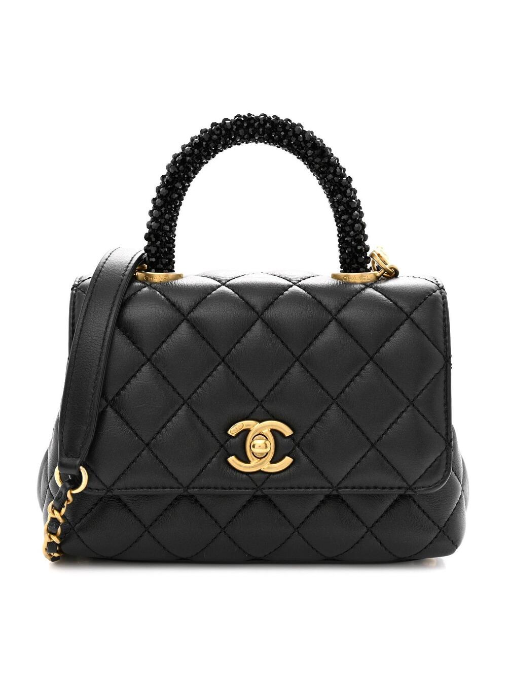 Chanel Calfskin Crystal Quilted Extra #315484C59B